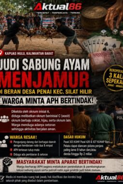 Arena Sabung Ayam dan Judi Dadu Disebut Beroperasi Tiga Kali Sepekan, Warga Desak Penindakan di Silat Hilir